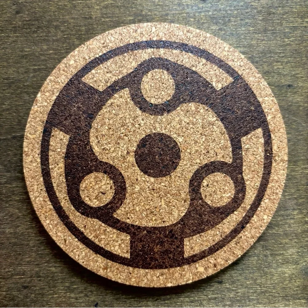 Naruto Dojutsu Anime Eyes Cork Coasters Lot of 9